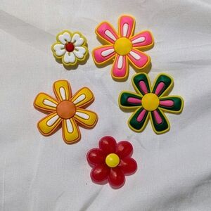 Colorful Floral Hair Clip Set